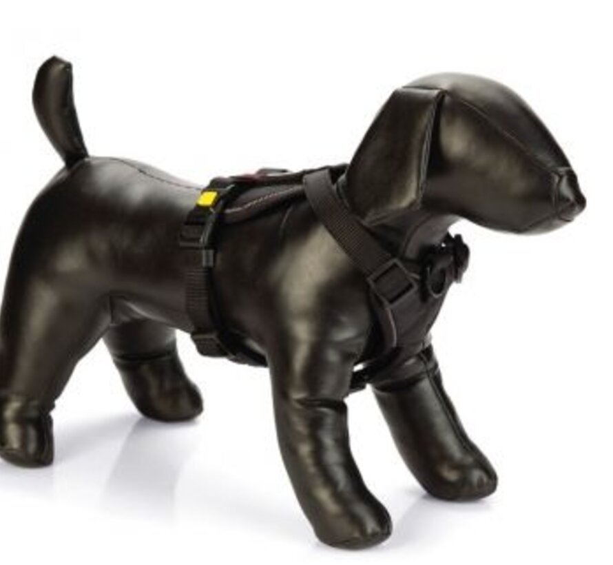 Beeztees Premium Y-Tuig Parinca Zwart 80-95X30