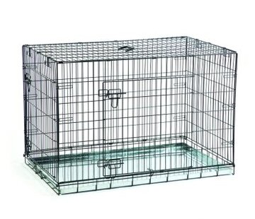 Beeztees Beeztees Hondenbench 2 Deurs Zwart 91X61X66