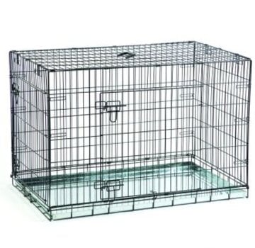 Beeztees Beeztees Hondenbench 2 Deurs Zwart 91X61X66
