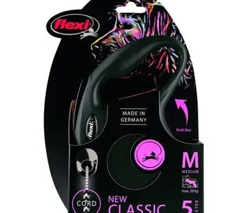 Flexi Flexi New Classic Koord M Zwart 5m