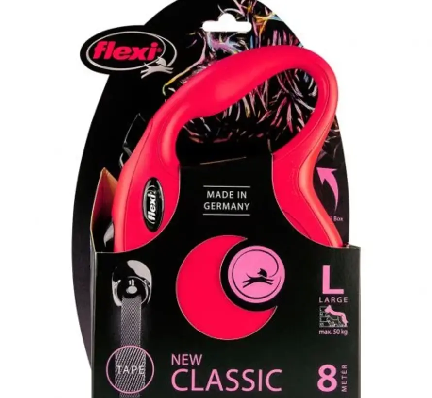 Flexi New Classic Tape L Rood 8m