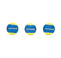 Beeztees Fetch Tennisbal Blauw/Geel 3 stuks (6,3cm)