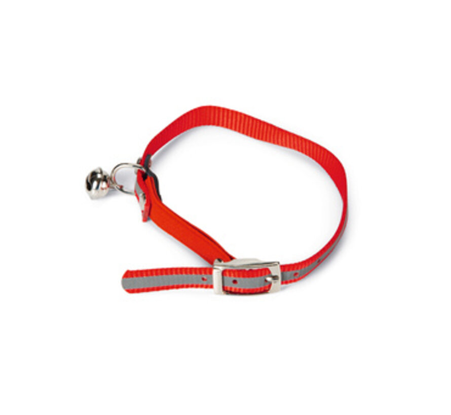 Beeztees Reflecterend Kattenhalsband Rood 24-29cm