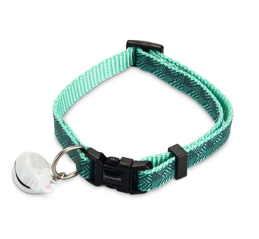 Beeztees Nylon Kattenhalsband Triangle Groen 20-30cm