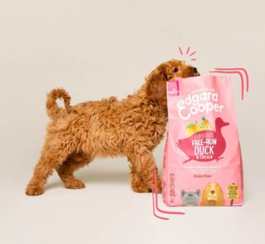 Edgard & Cooper Hondenvoer Puppy Eend & Kip 12kg