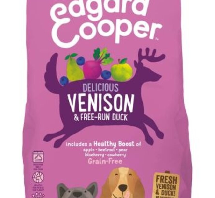 Edgard & Cooper Hondenvoer Adult Hert & Eend 7kg