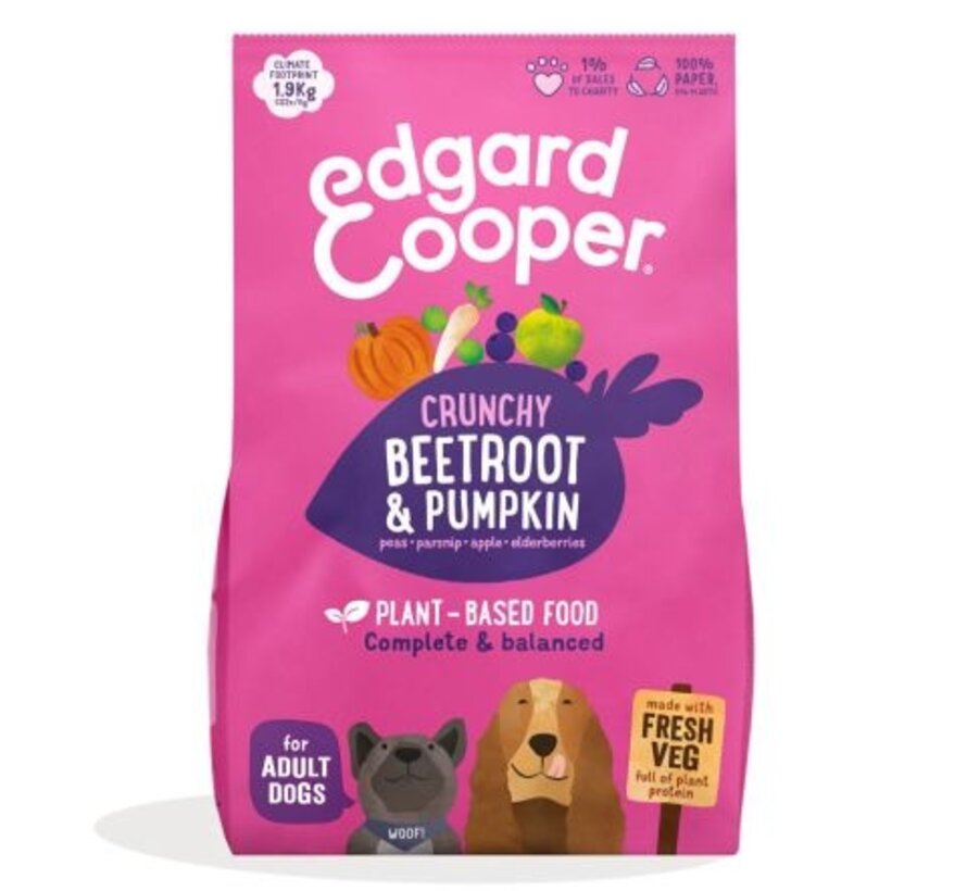 Edgard & Cooper Hondenvoer Adult Plantbased Rode Biet 7kg