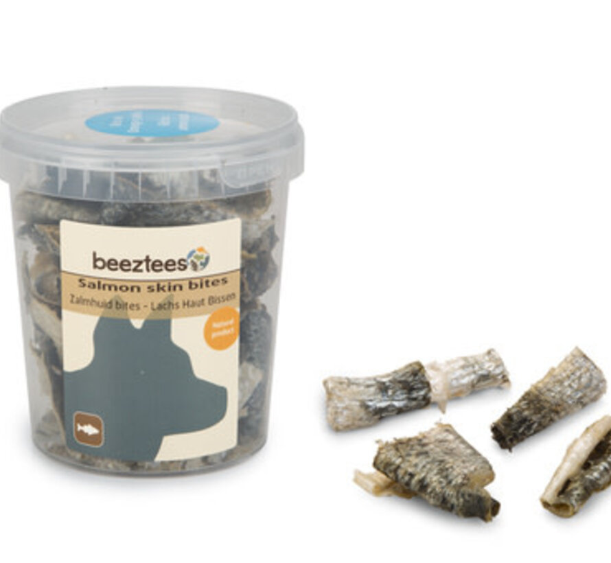 Beeztees Zalmhuid Bites 75g
