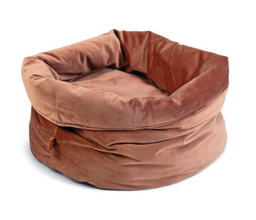 Designed by Lotte Fluco Kattenmand Fluweel Roze 45x45x35 cm