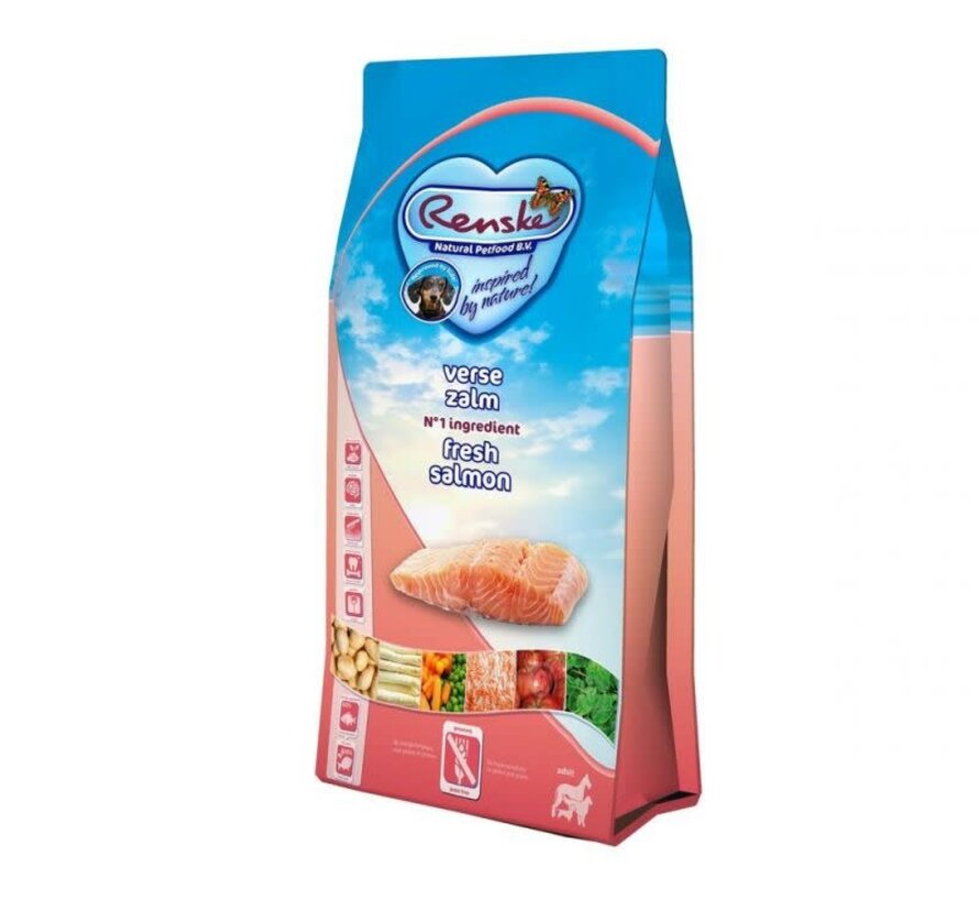 Renske Droog Hond Adult Graanvrij Verse Zalm 12kg