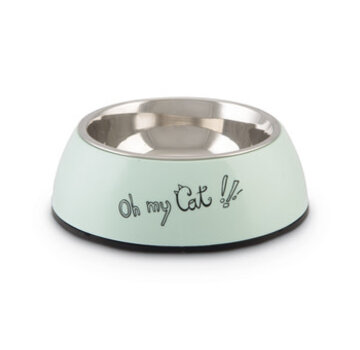 Beeztees Beeztees Oh My Cat Kattenvoerbak Grijs 14,5x14,5x5 cm (160 ml)