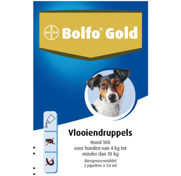 Bolfo Gold Hond Vlooiendruppels 100 (2 stuks)
