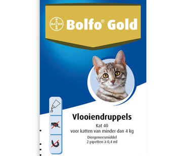 Bolfo Gold Kat Vlooiendruppels 40 (2 stuks)
