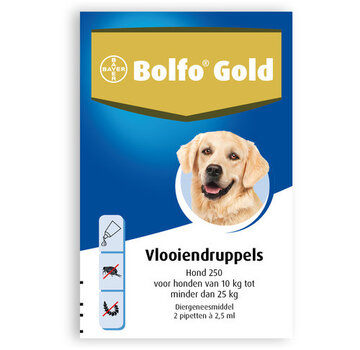 Bolfo Gold Hond Vlooiendruppels 250 (2 stuks)