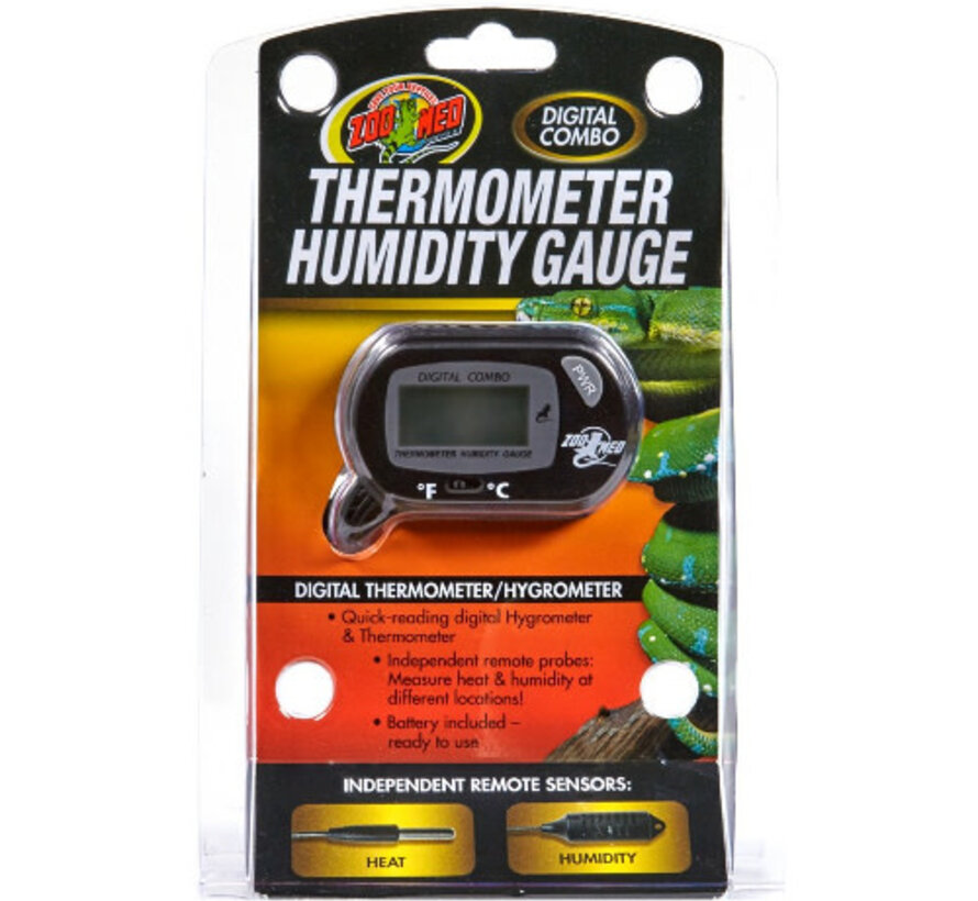 Zoo Med Digital Combo Thermometer and Humidity Gauge