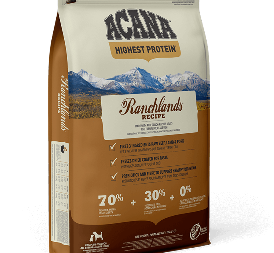 Acana Highest Protein Ranchlands (11,4kg)