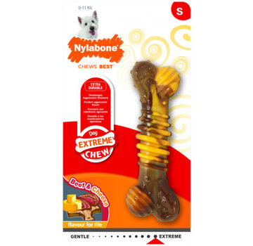 Nylabone Nylabone Extreme Chew Textured Bone Beef S