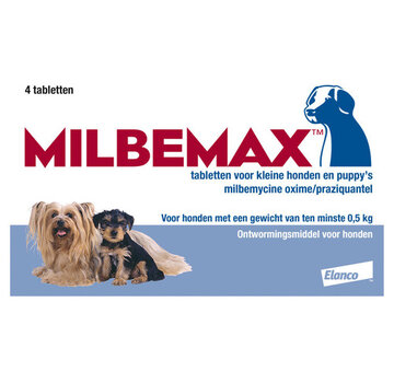 Milbemax Milbemax Pup & Hond 0,5-10kg (4 tab)