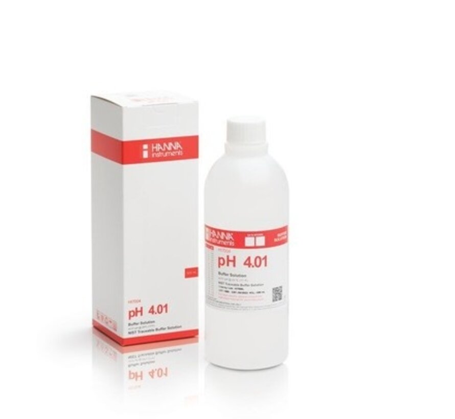 Hanna Kalibratievloeistof pH 4,01 (fles 500 ml)