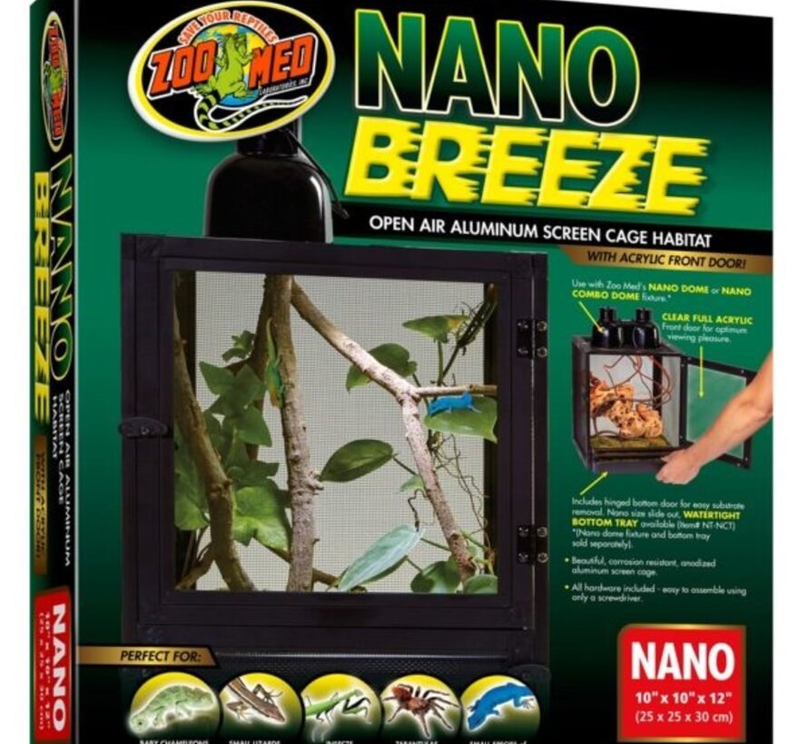 Zoo Med NanoBreeze Alum Screen Cage 25x25x30cm