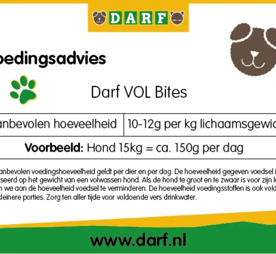 Darf-Vol Kalkoen 14 kg