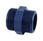 PVC dubbele nippel ¾" buitendraad PN10