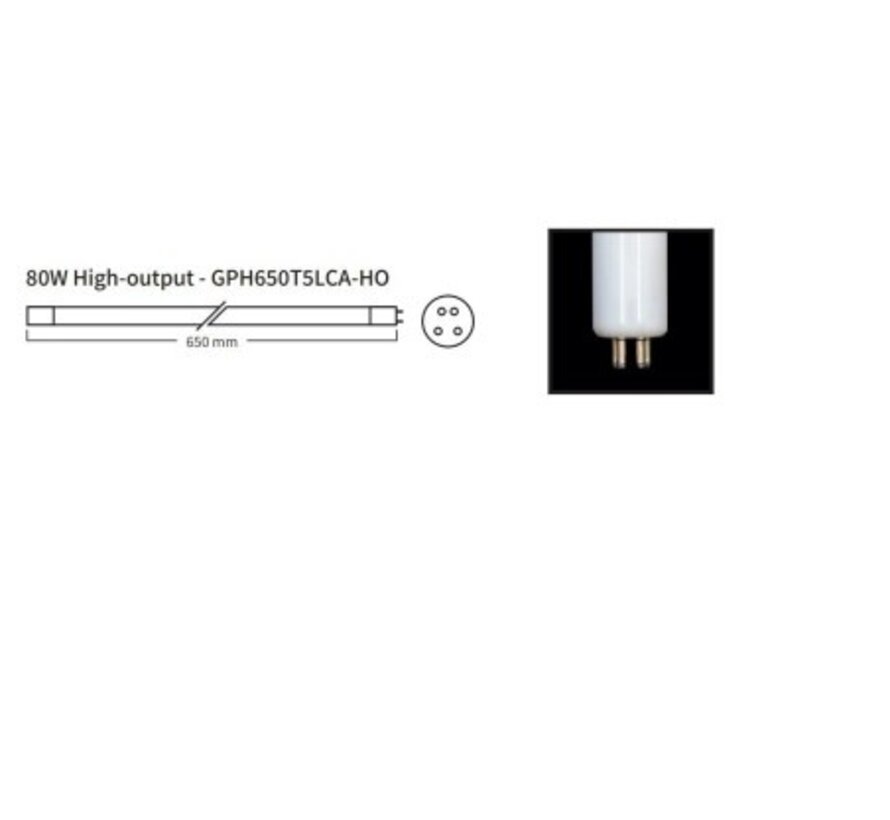 Red Label Filtreau 80 Watt Amalgaam High Output UV-C Lamp RLM0021
