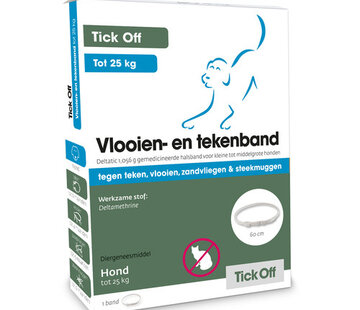 Tick Off Tick Off Vlooien- en Tekenband Tot 25kg 60cm