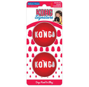 Kong Kong Signature Balls Rood M 6.5cm 2 Stuks