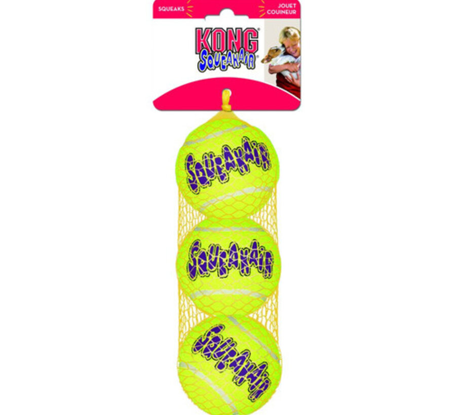 Air squeaker ball m a 3 Geel  Medium  Ø6 cm