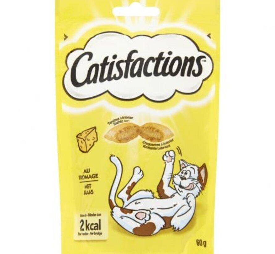 Catisfactions Kattensnoepjes Kaas 60g