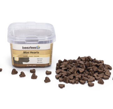 Beeztees Beeztees Mini Hearts Kattensnack Lam 140g