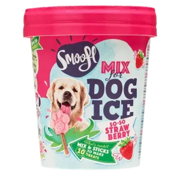 Smoofl Smoofl Honden Ijsmix Aardbei 160g
