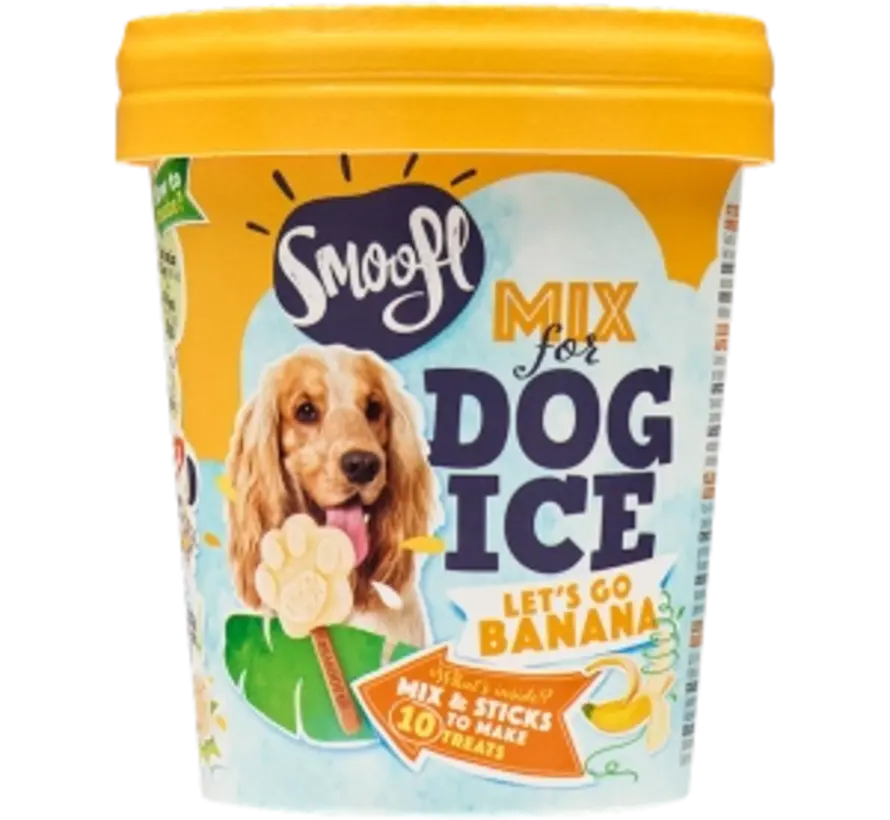 Smoofl Honden Ijsmix Banaan 160g