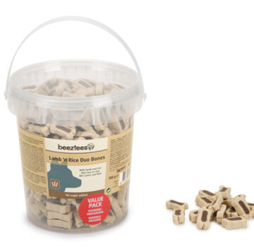 Beeztees Beeztees Lam+Rijst Botten Voordeel 500g