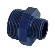PVC verloopnippel 2½" x 1½" bu.dr. PN10*