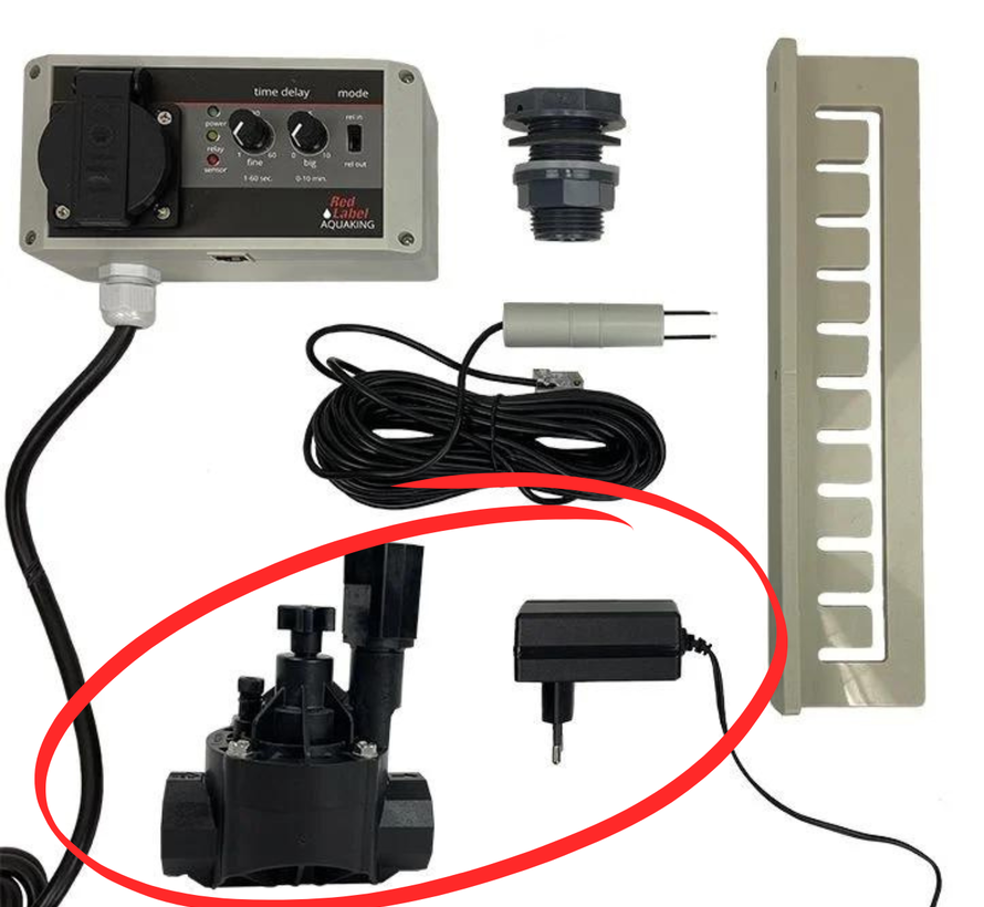 Magneetklep en trafo tbv bijvulsysteem 24V