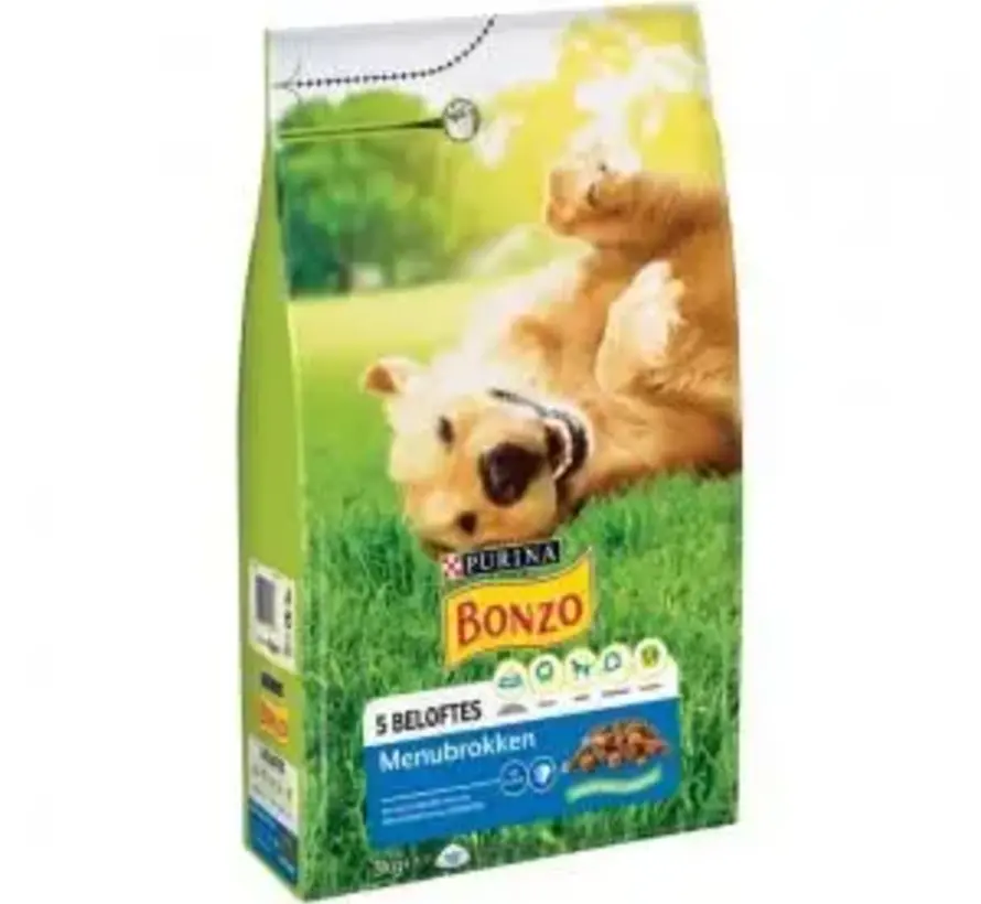 Bonzo Droog Adult Menubrokken Kip 3kg