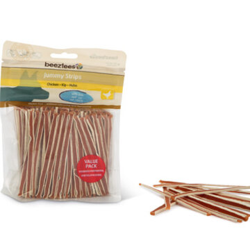 Beeztees Beeztees Jummy Strips Voordeel 400g