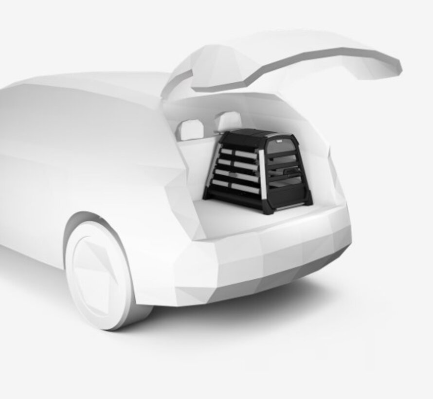 Allax Compact Transportbench Grijs Large 87-93x70x69 cm