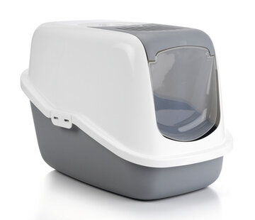 Nestor Kattenbak Grijs/Wit 56x39x39cm