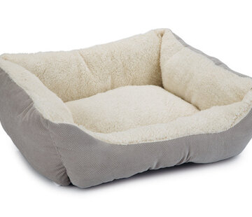 Beeztees Beeztees Mogina Kattenmand Pluche Grijs 45x37x18cm