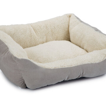 Beeztees Beeztees Mogina Kattenmand Pluche Grijs 45x37x18cm