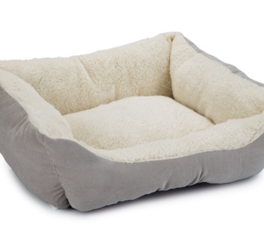 Beeztees Mogina Kattenmand Pluche Grijs 45x37x18cm