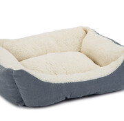 Beeztees Beeztees Mogina Kattenmand Pluche Blauw 45x37x18cm