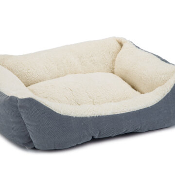 Beeztees Beeztees Mogina Kattenmand Pluche Blauw 45x37x18cm