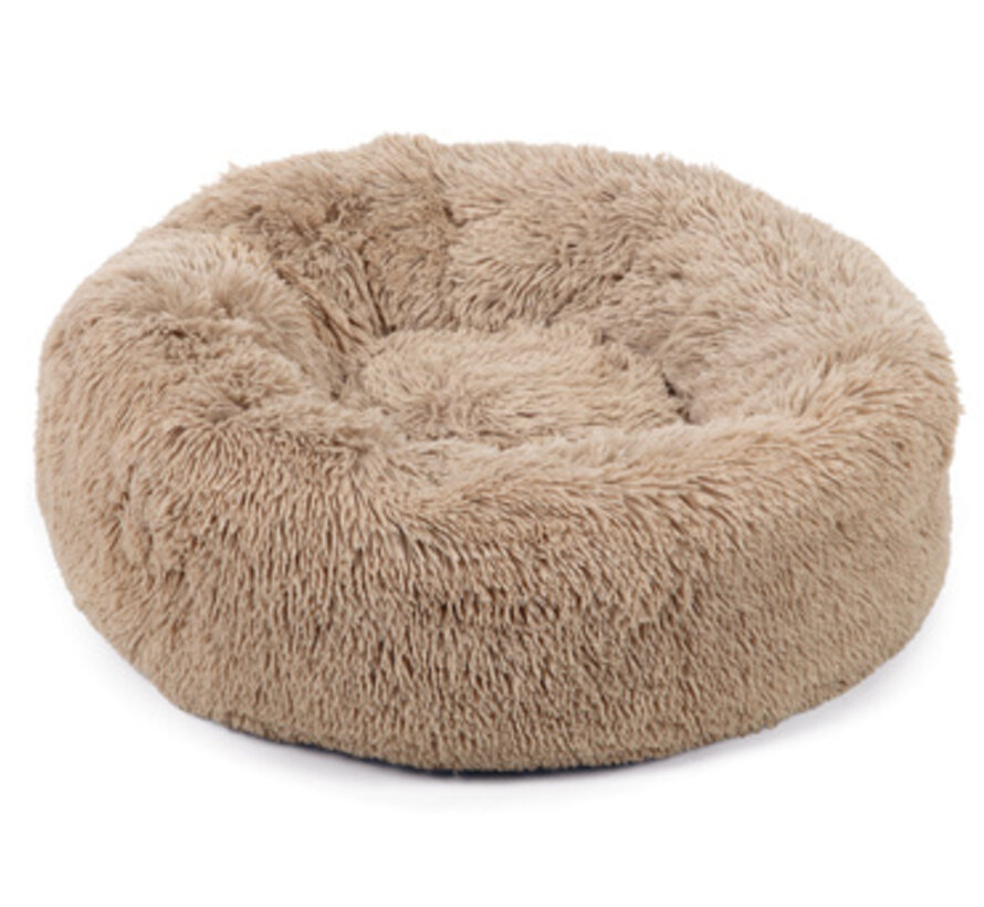 Beeztees Yali Hondenmand Pluche Beige Diam. 70cm