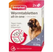 Beaphar Beaphar All-In-One Wormtabletten Hond 17,5-70kg 2tabl