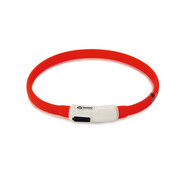 Beeztees Beeztees Safety Gear Dogini Hondenhalsband USB Rood 35x1cm