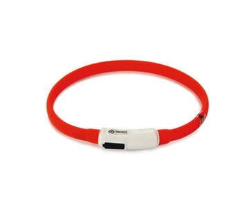 Beeztees Beeztees Safety Gear Dogini Hondenhalsband USB Rood 35x1cm